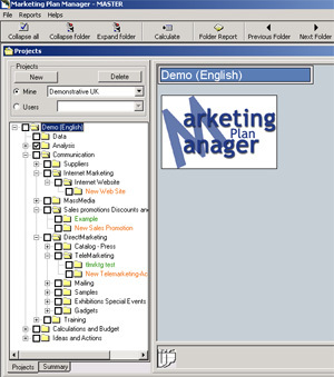 Marketing Plan Manager Screenshot